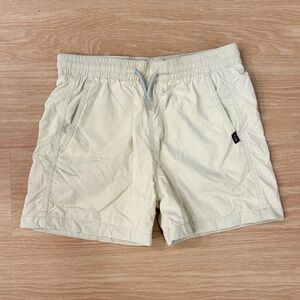 Abercrombie Kids Pool to Play Swim Trunks Lined Size 7/8 Light Cream Green